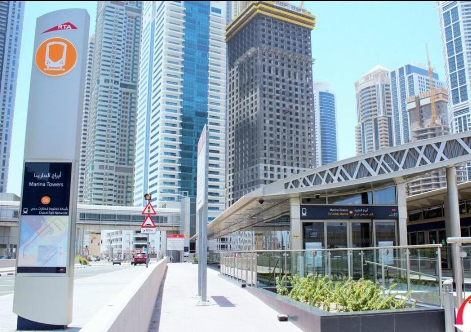 High Floor With City Skyline & Burj Khalifa View 3 Bedroom Unit Marina Dubai Eksteriør bilde