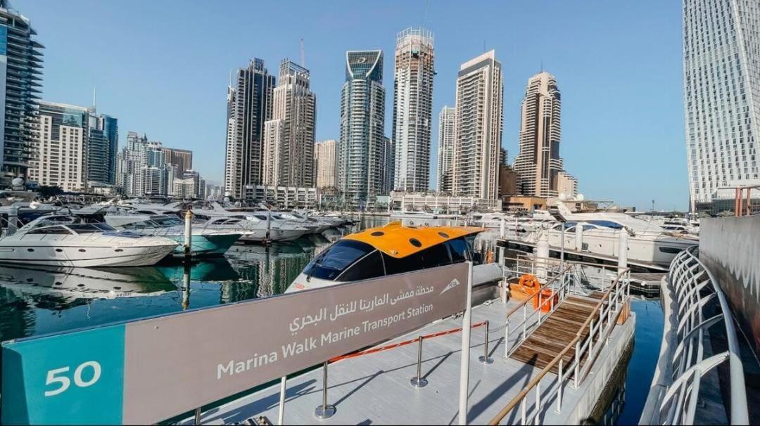 High Floor With City Skyline & Burj Khalifa View 3 Bedroom Unit Marina Dubai Eksteriør bilde